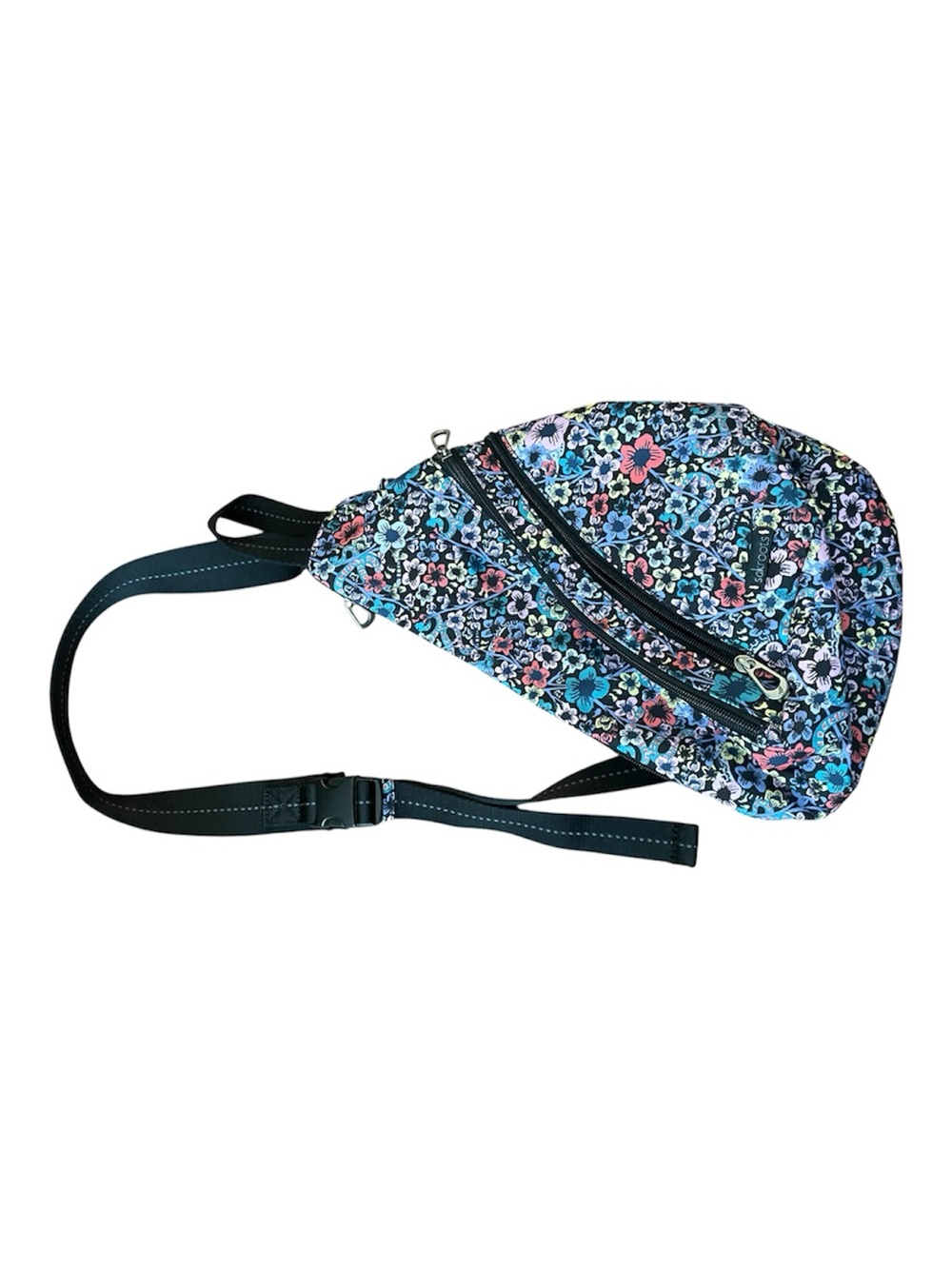 Sakroots Floral Sling Raincoat Bag - Blue & Pink Accents